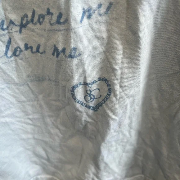 Sabrina Carpenter 2X Light Blue Short N’ Sweet tour Women's Short Sleeve Tee - Picture 12 of 14